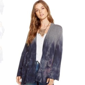 CHASER TIE DYE BELL SLEEVE OPEN CARDIGAN size M